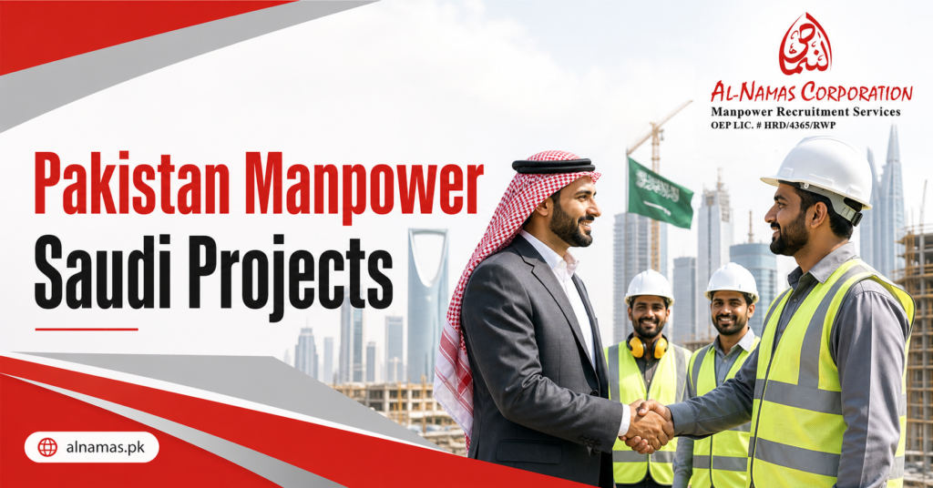 Pakistan manpower supply Saudi construction